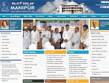 Tablet Screenshot of manipur.gov.in